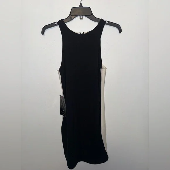 Bebe Black and White Zipper Dress - Picture 2 of 4